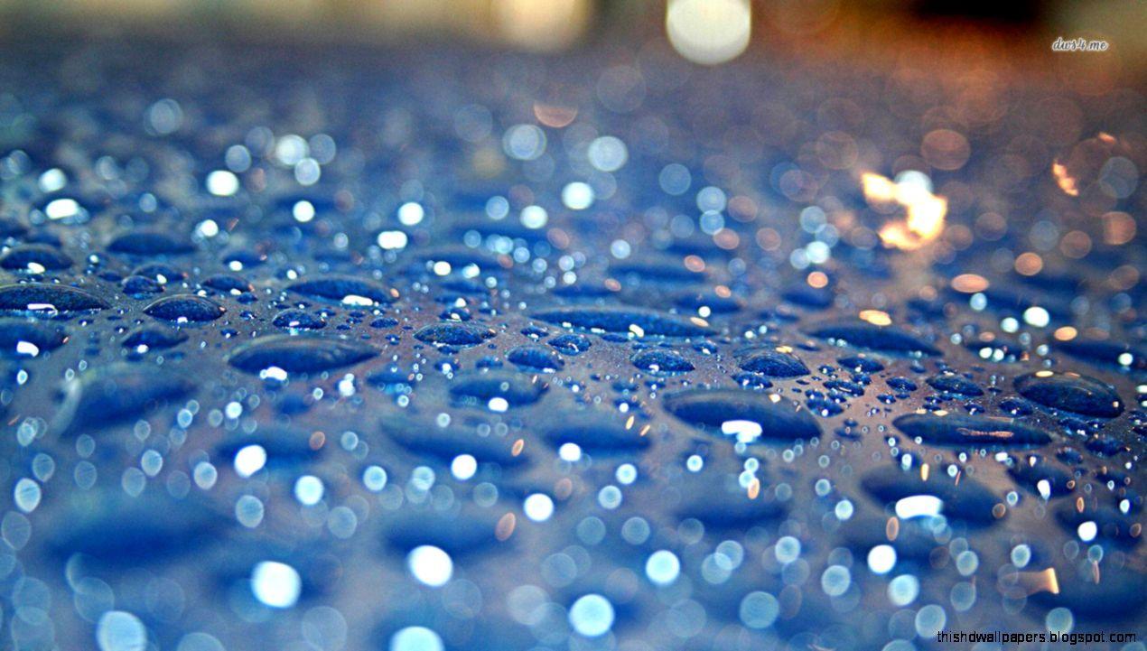 Window Rain Drops HD Wallpaper