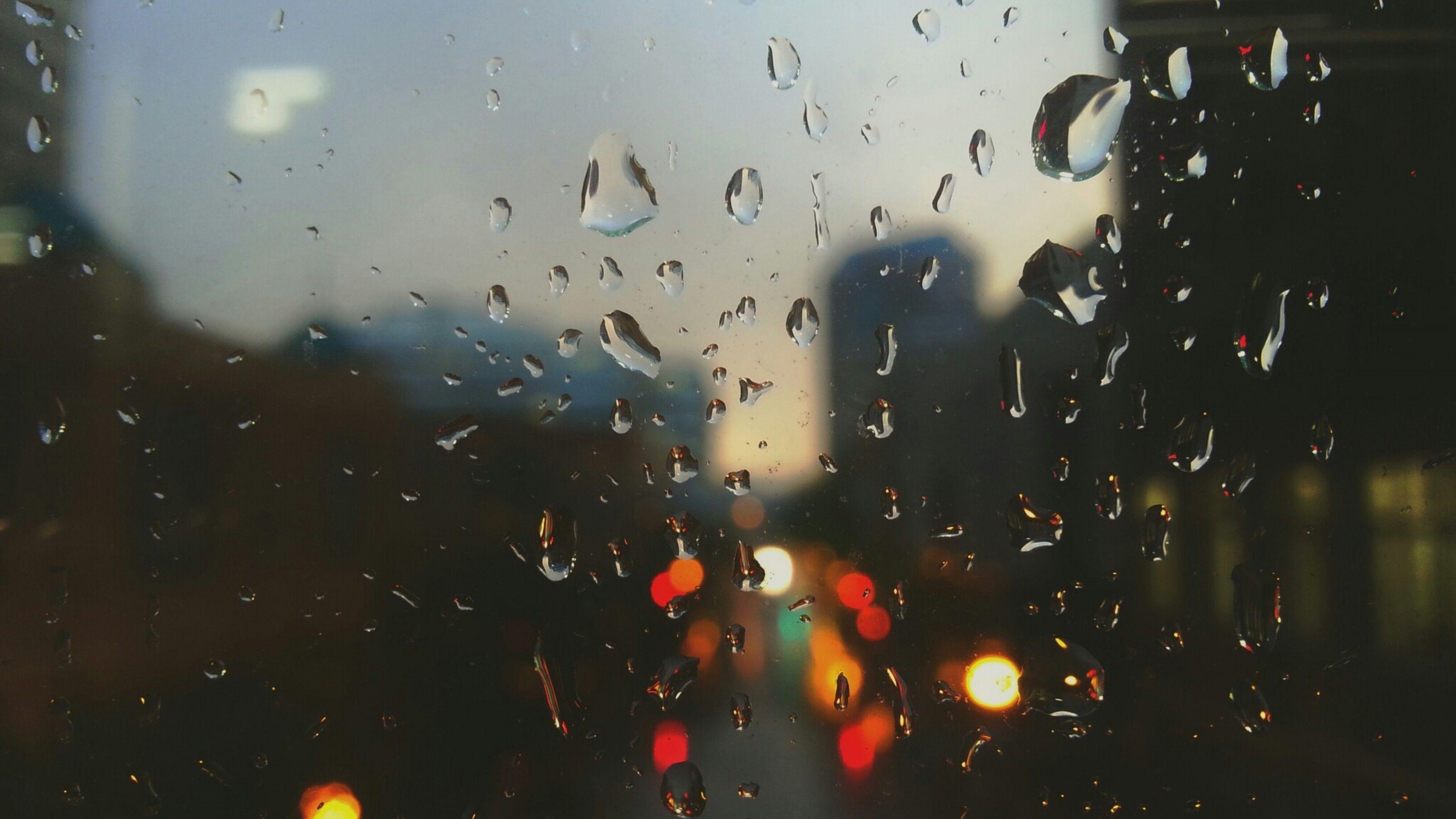 Raindrops on Window Full HD Wallpaper 4K Ultra HD Wallpaper