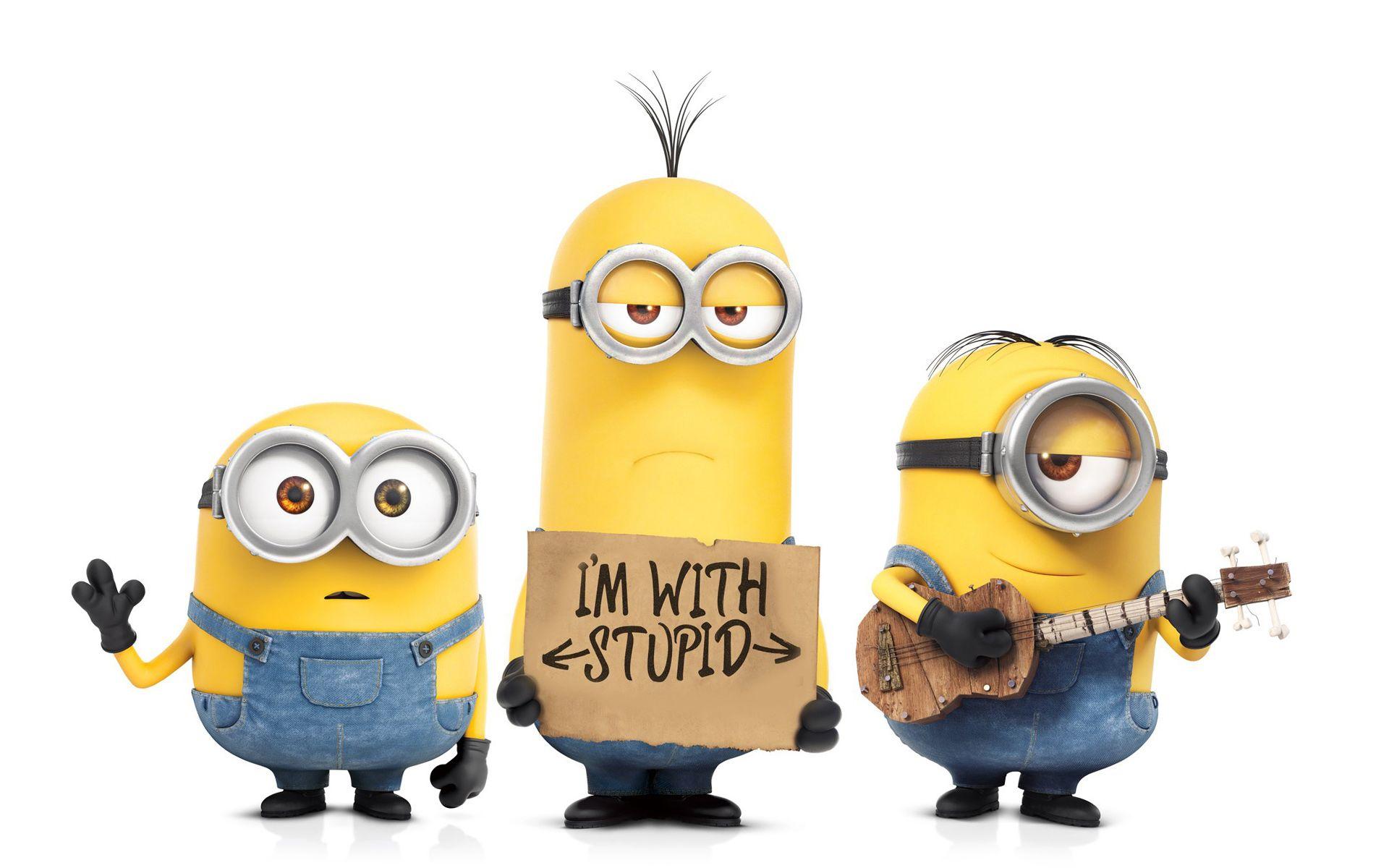 Minions, Im, With, Stupid, Animation, Yellow, Download, 1920×1200