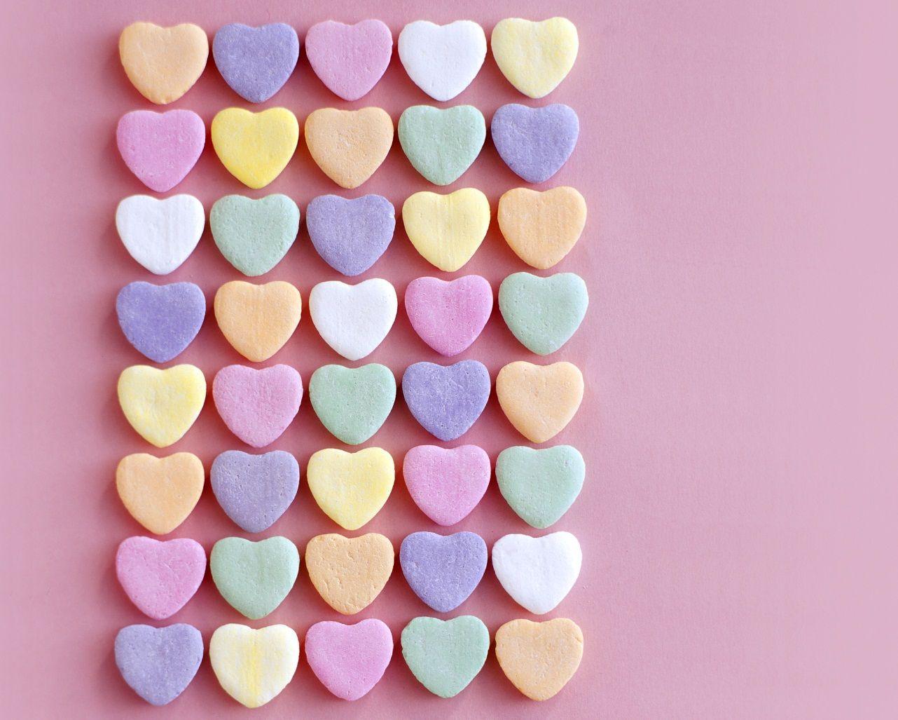 cute valentines day desktop wallpaper candy hearts valentines day
