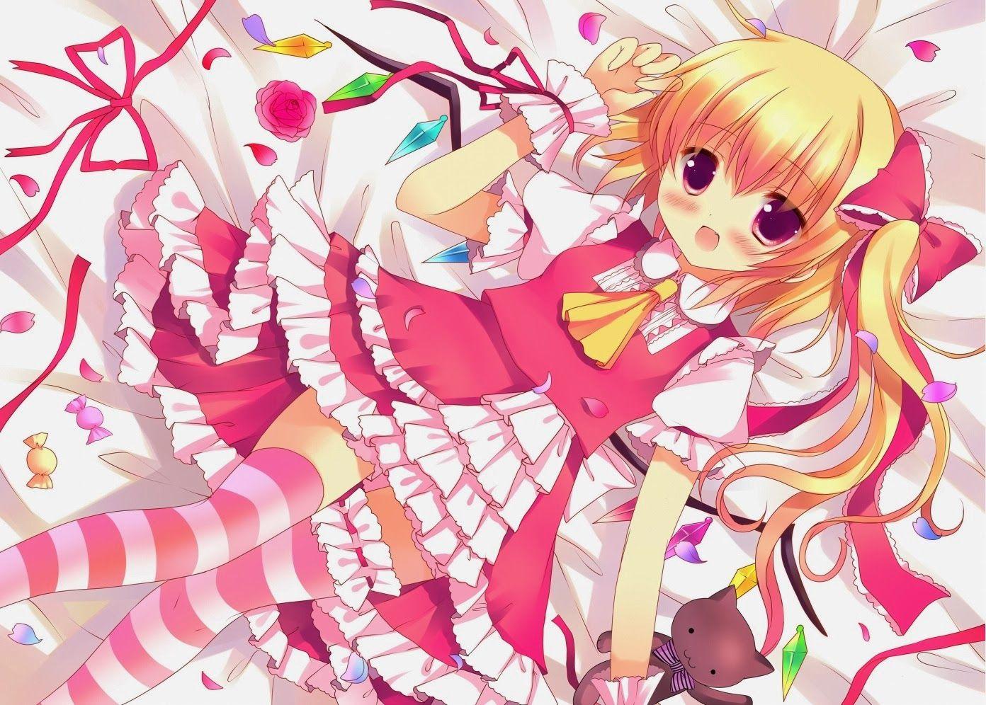 Cute Touhou flandre scarlet Anime Girl Wallpaper