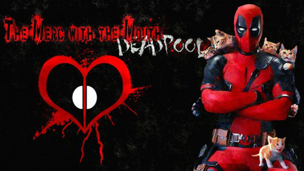 Deadpool And Cats Wallpaper Background Version 1!