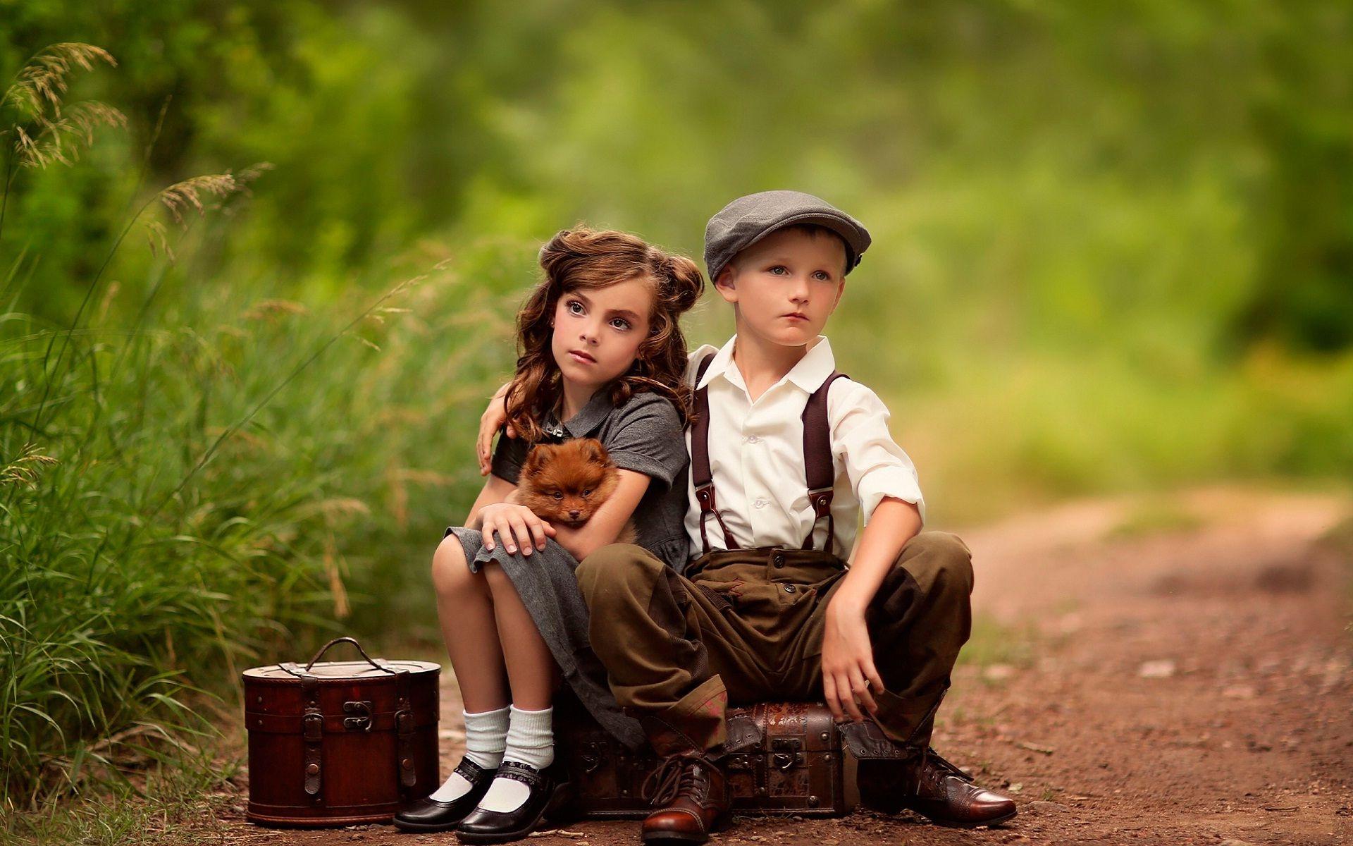 Cute Little Couple Image Full HD Free Of Adorable, Aron