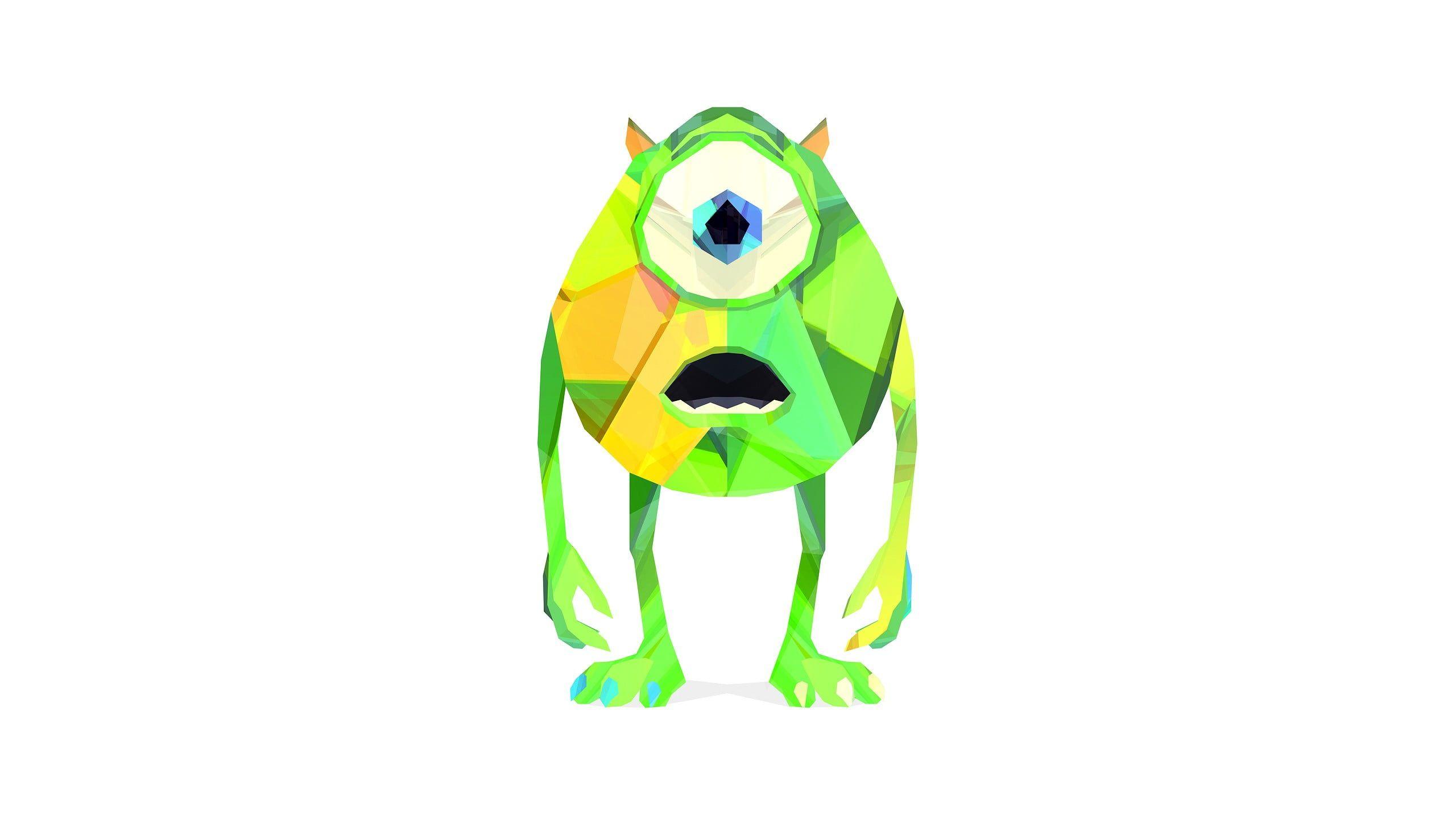 Monsters, Inc., Justin Maller, Facets, Mike Wazowski HD wallpaper