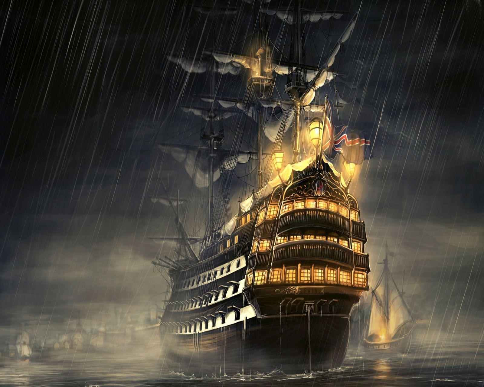 Ghost Pirate Ship Wallpaper High Resolution BozhuWallpaper. sea
