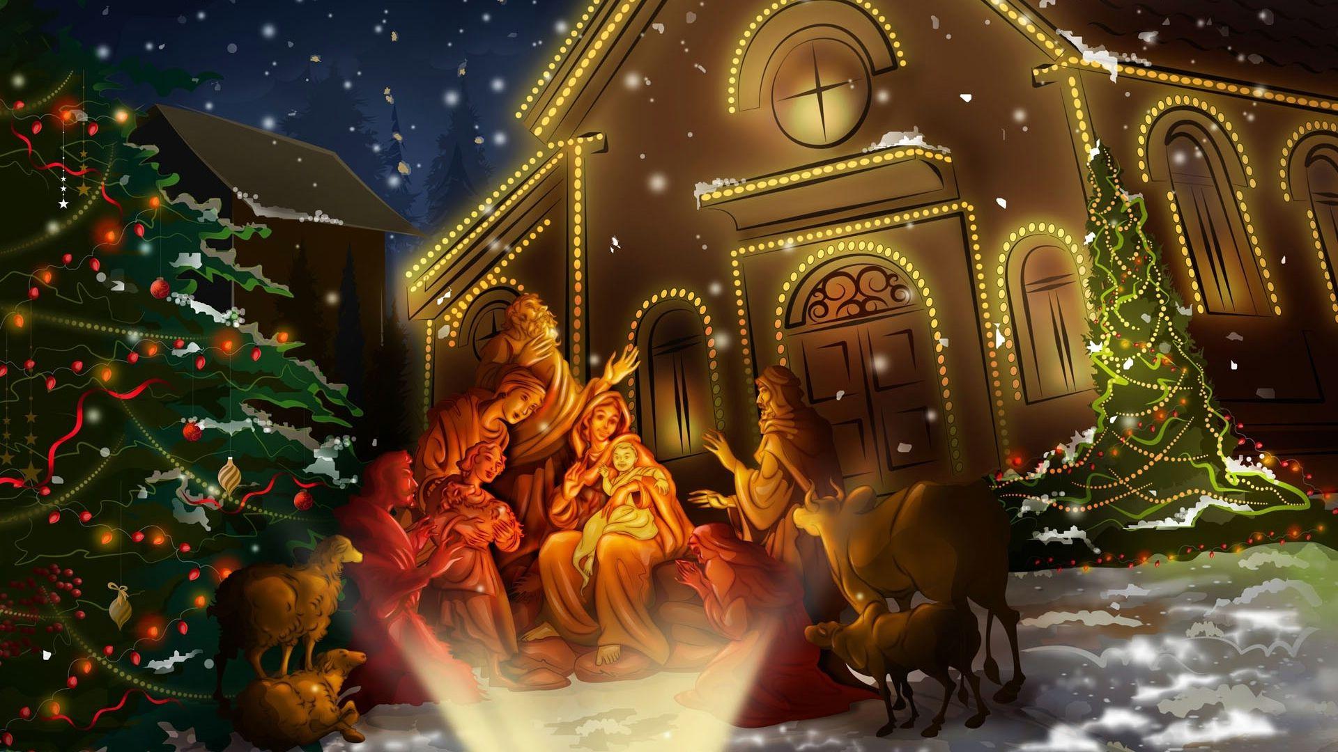 Christmas Desktop Animation Wallpaper HD Resolution Beautiful
