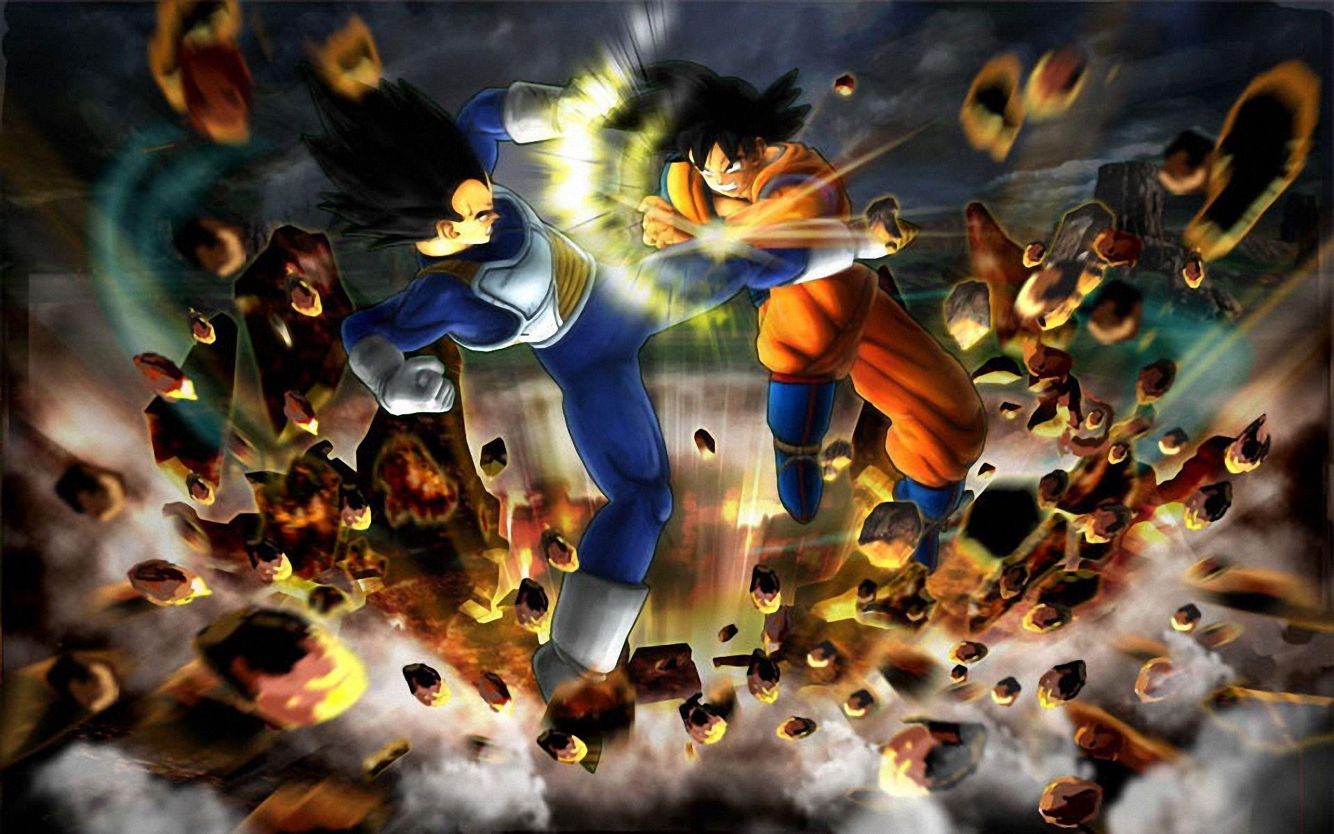 Dragon Ball Z Fighting HD Desktop Wallpaper, Instagram photo