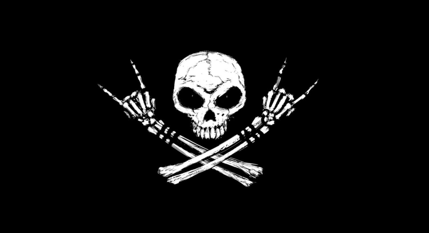 Black Skull Wallpaper (Picture)
