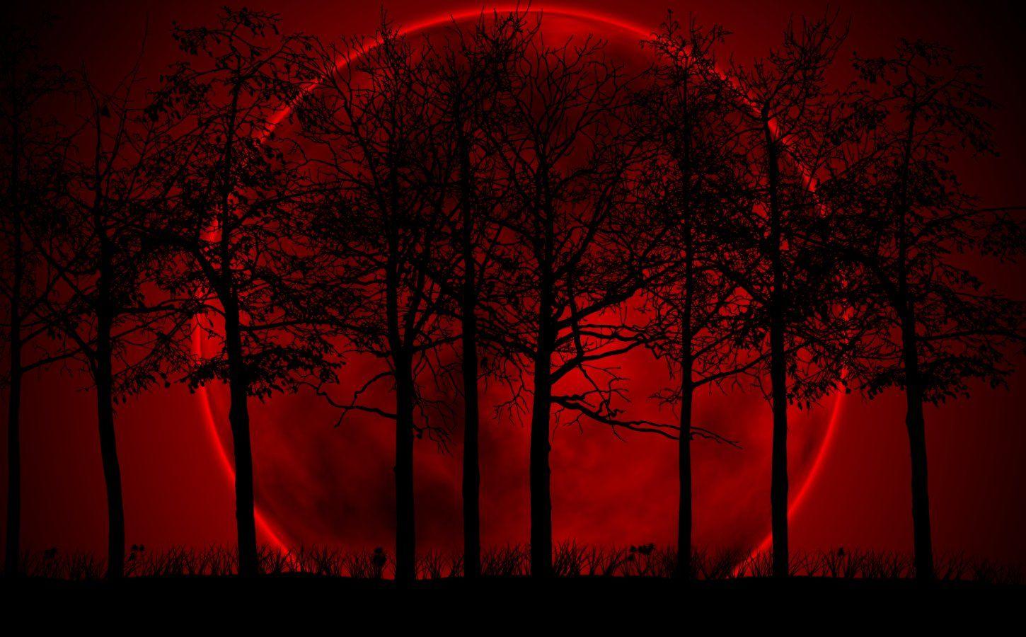 Blood Red Moon Twitter Background, Blood Red Moon Twitter Layouts