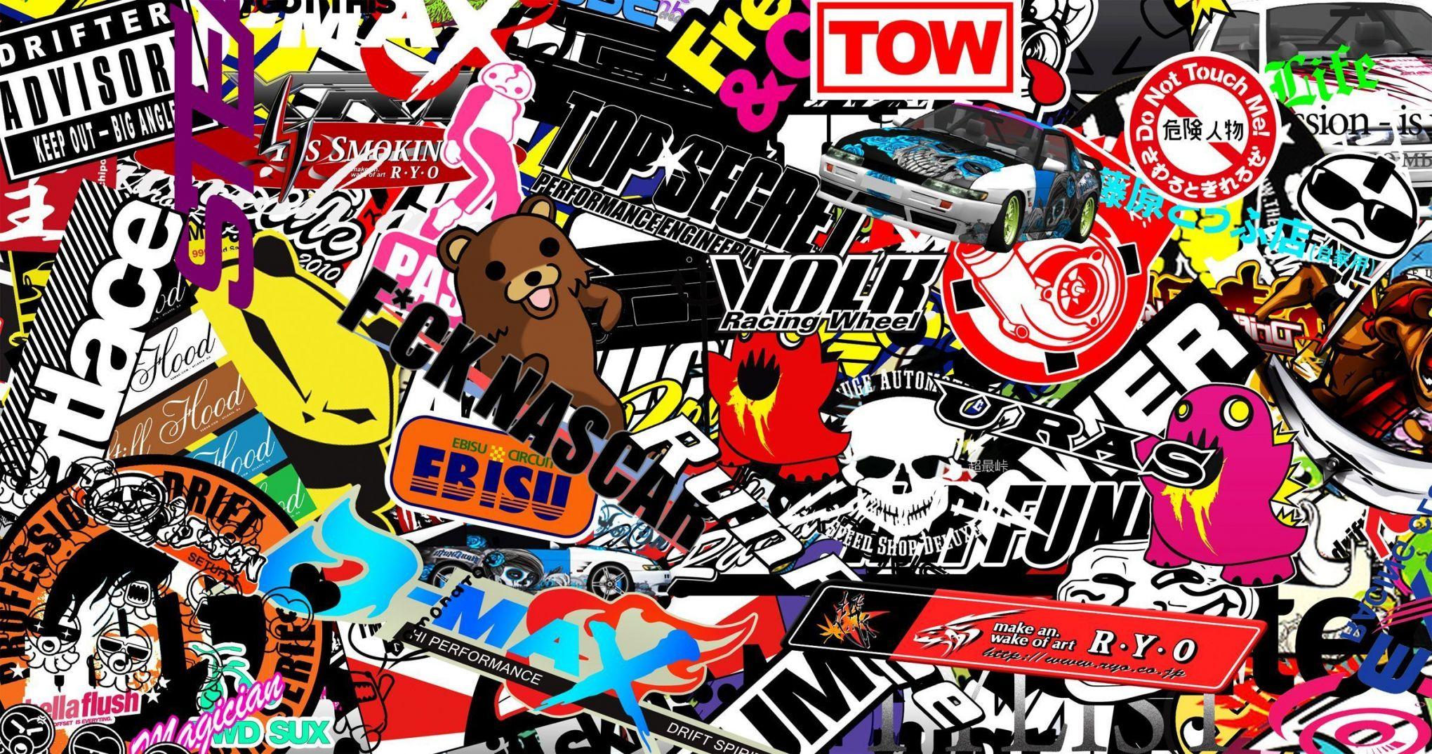 Jdm Sticker Wallpaper Group