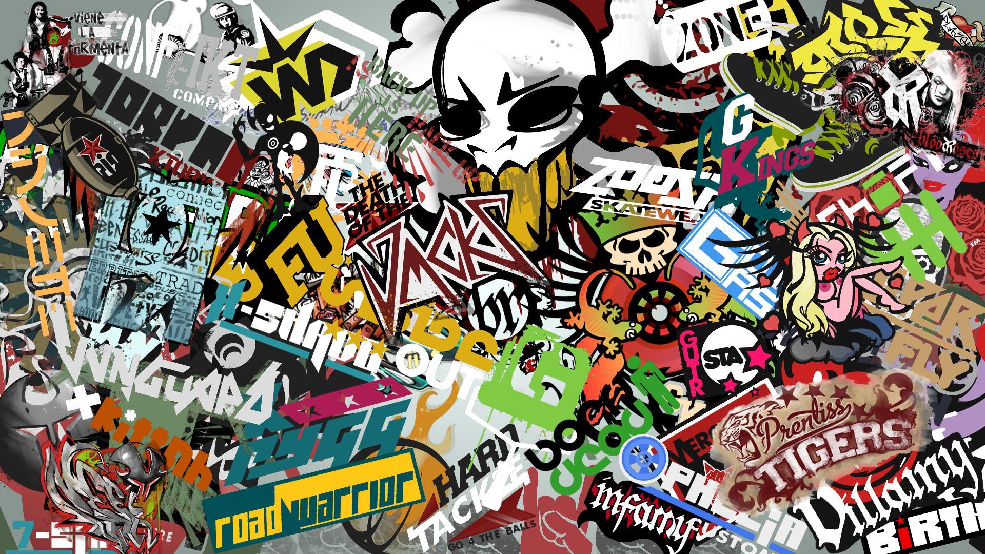 Sticker Bomb Full HD Wallpaper and Background Imagex1080