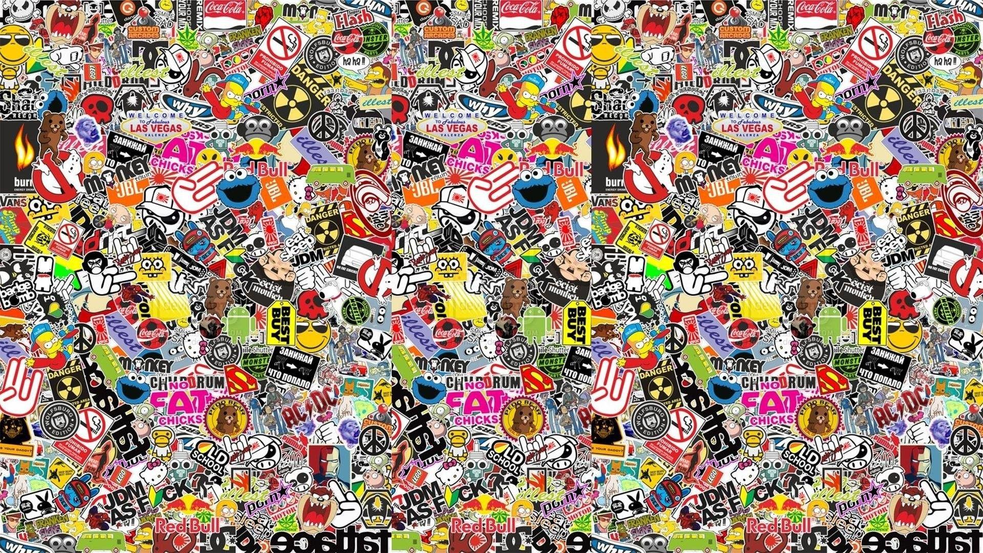 Sticker Bomb Wallpaper HD
