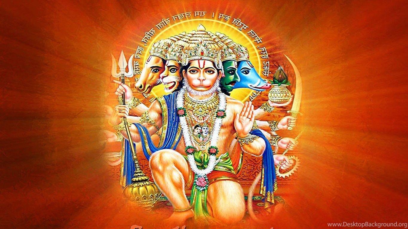 Download Lord Hanuman Shri Ram HD Wallpaper Panchmukhi hanuman ji