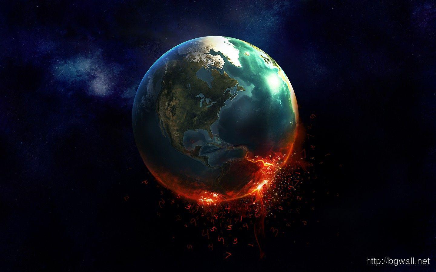 Burning Earth HD Wallpaper