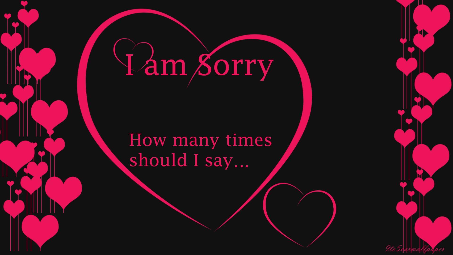 Latest I Am Sorry Image, Quotes & HD Wallpaper