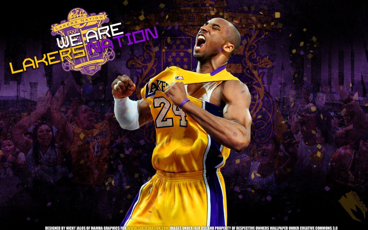 Kobe Bryant Are Lakers Nation Wallpaper