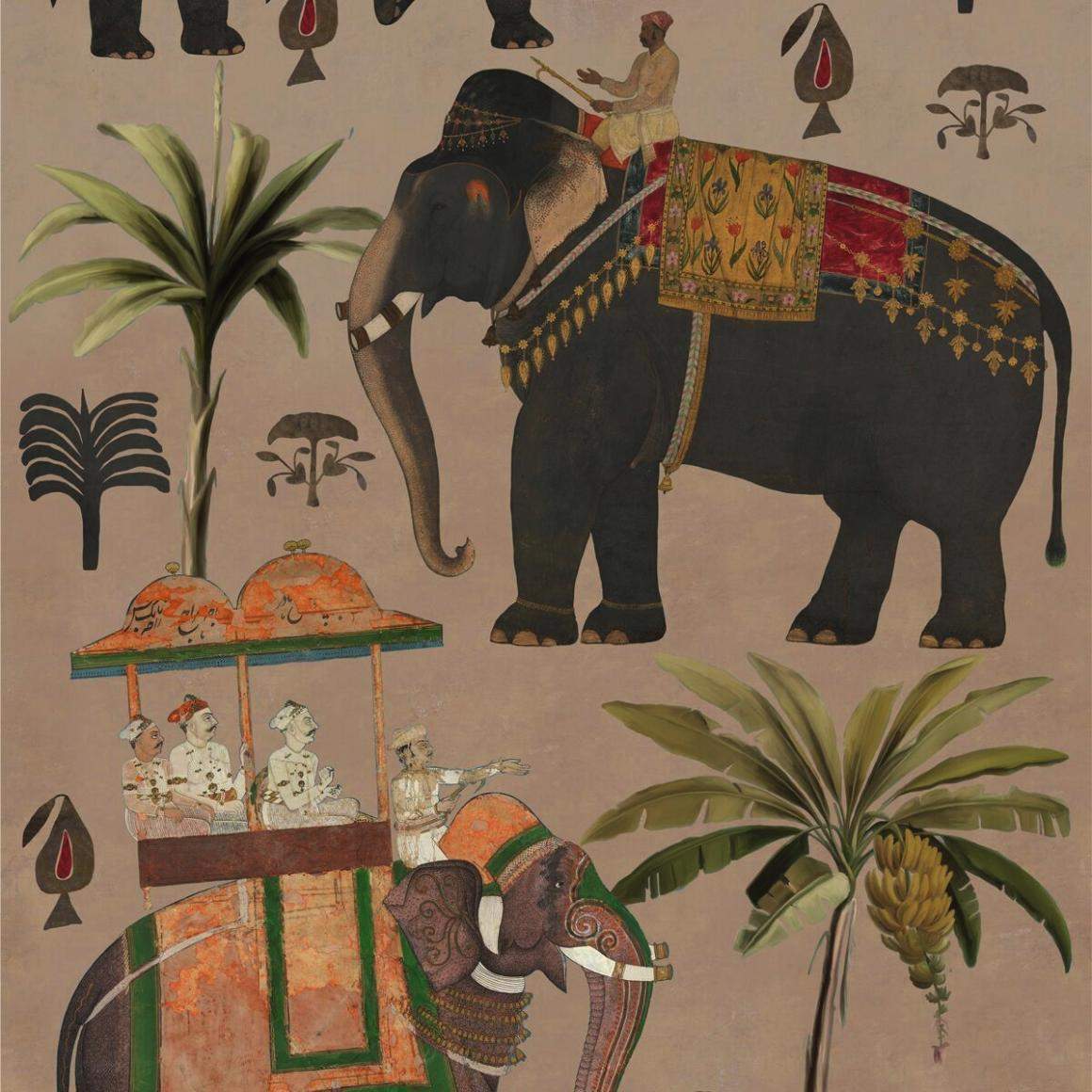 Indian Art Taupe Wallpapers by Mind The Gap