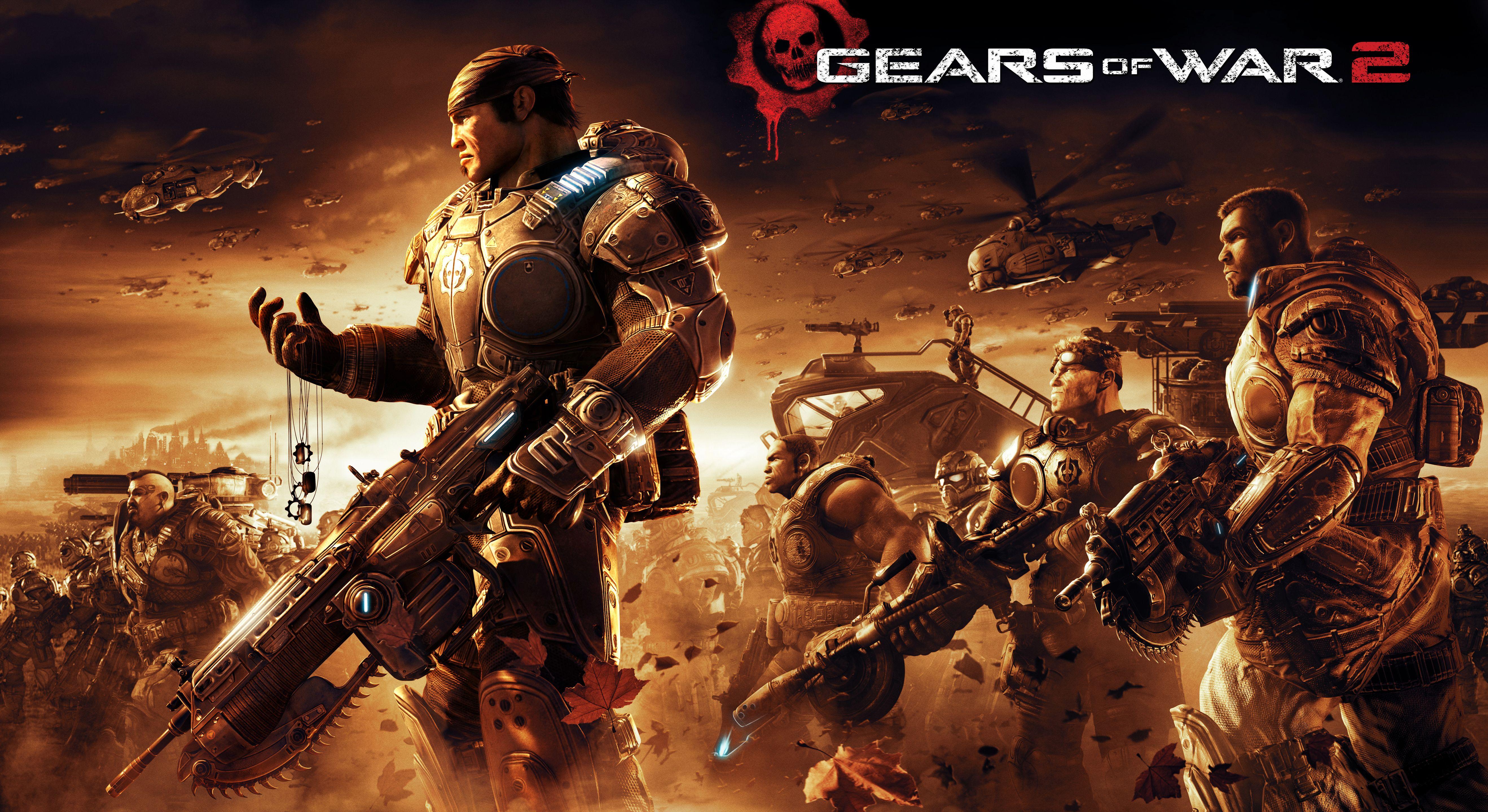Wallpaper Gears of War 2, Xbox, 5K, Games
