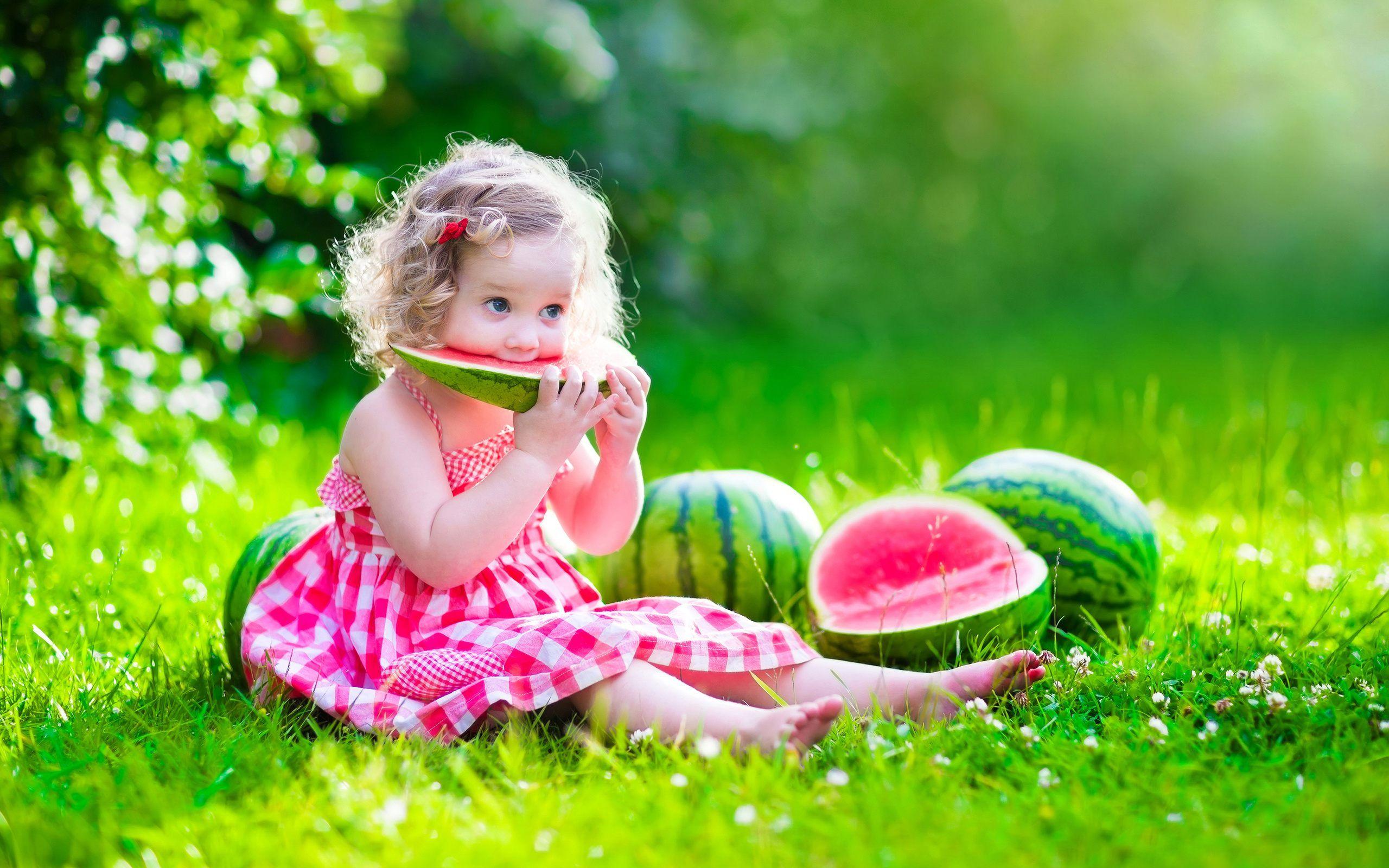 Watermelon Baby Cute Wallpaper In High Quality Photo For Mobile
