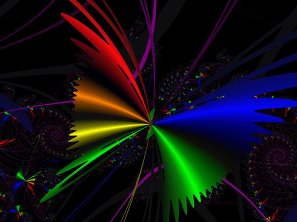 Rainbow Abstract Free Butterfly The 140081 Wallpaper wallpaper