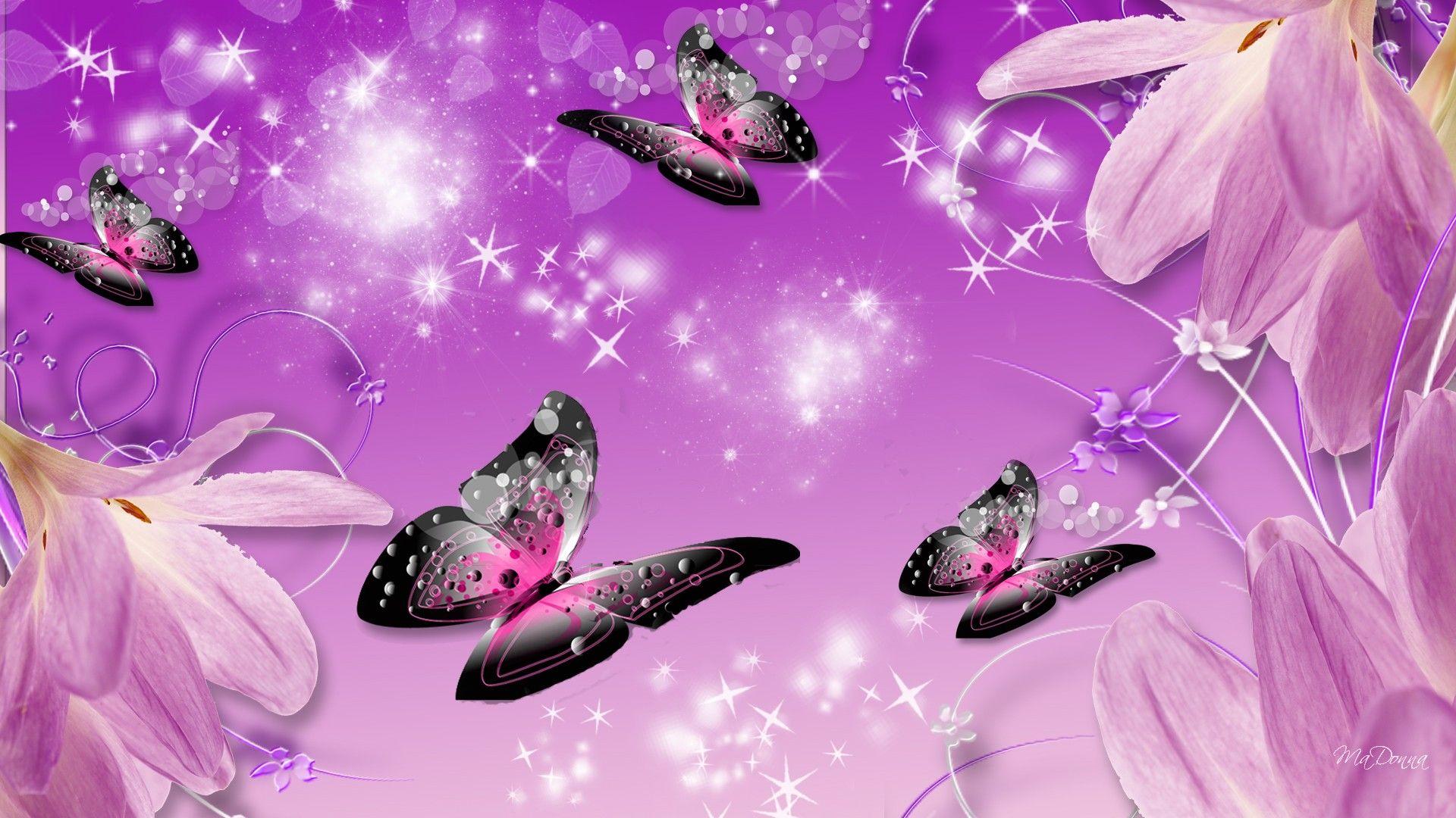 Free Purple Butterfly Wallpaper Mobile at Abstract Monodomo