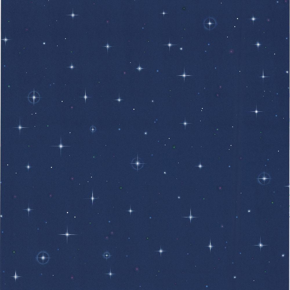 Kids World Navy Blue Starfleet Wallpaper Sample 443 JJ6834SAM