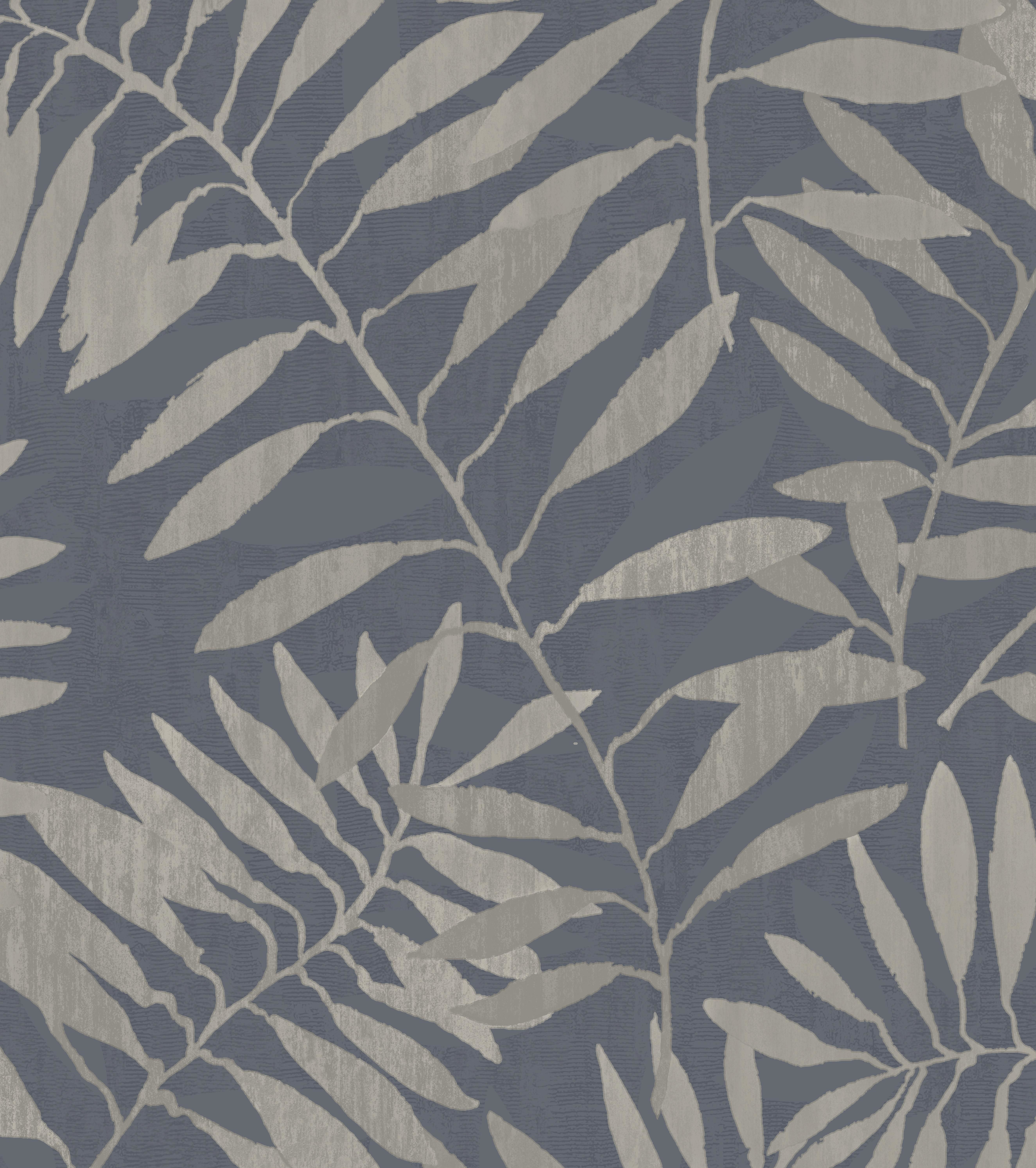 Grandeco Entwine Vinyl Wallpaper -Navy