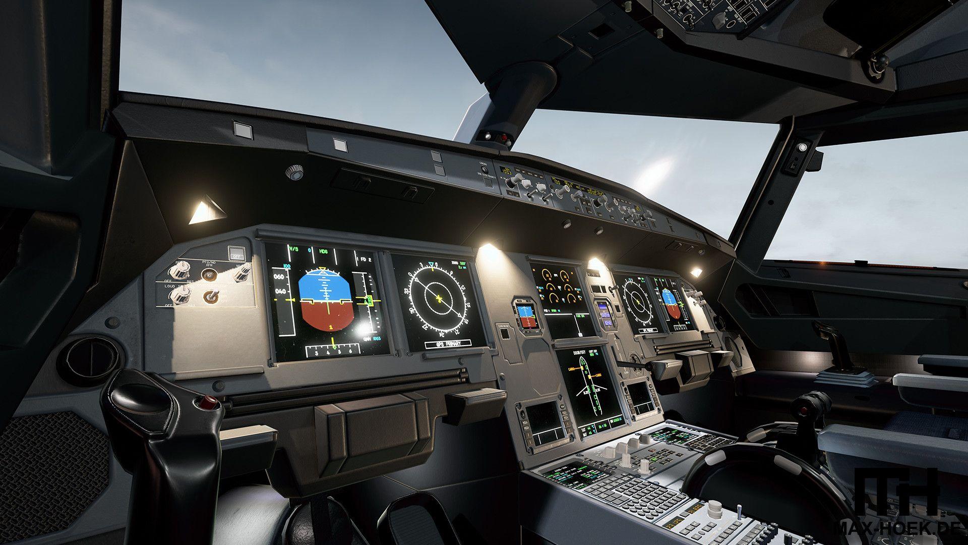 Virtual Reality Airbus A320 Cockpit, Max Hoek