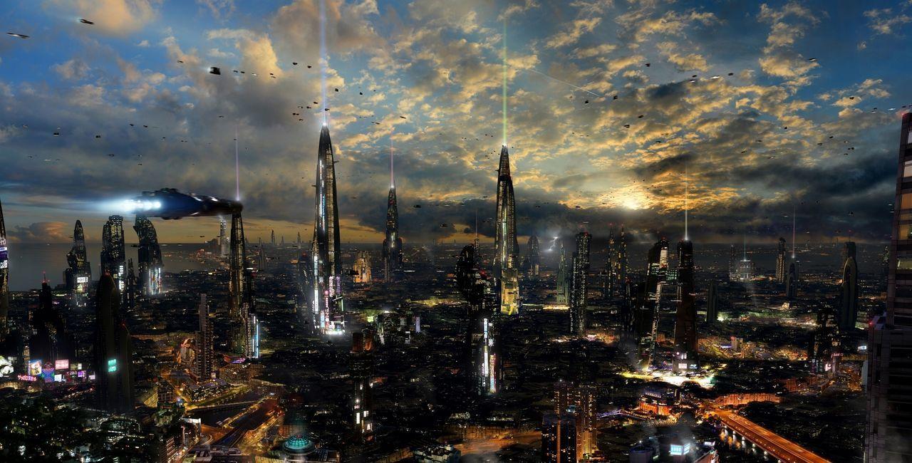 Future City Amazing Hd Desktop Wallpaper For Background In