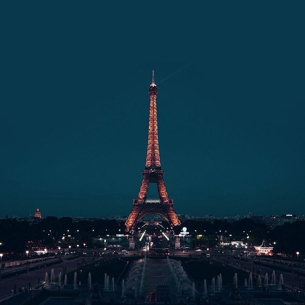I Love Papers. paris night france city blue eiffel tower