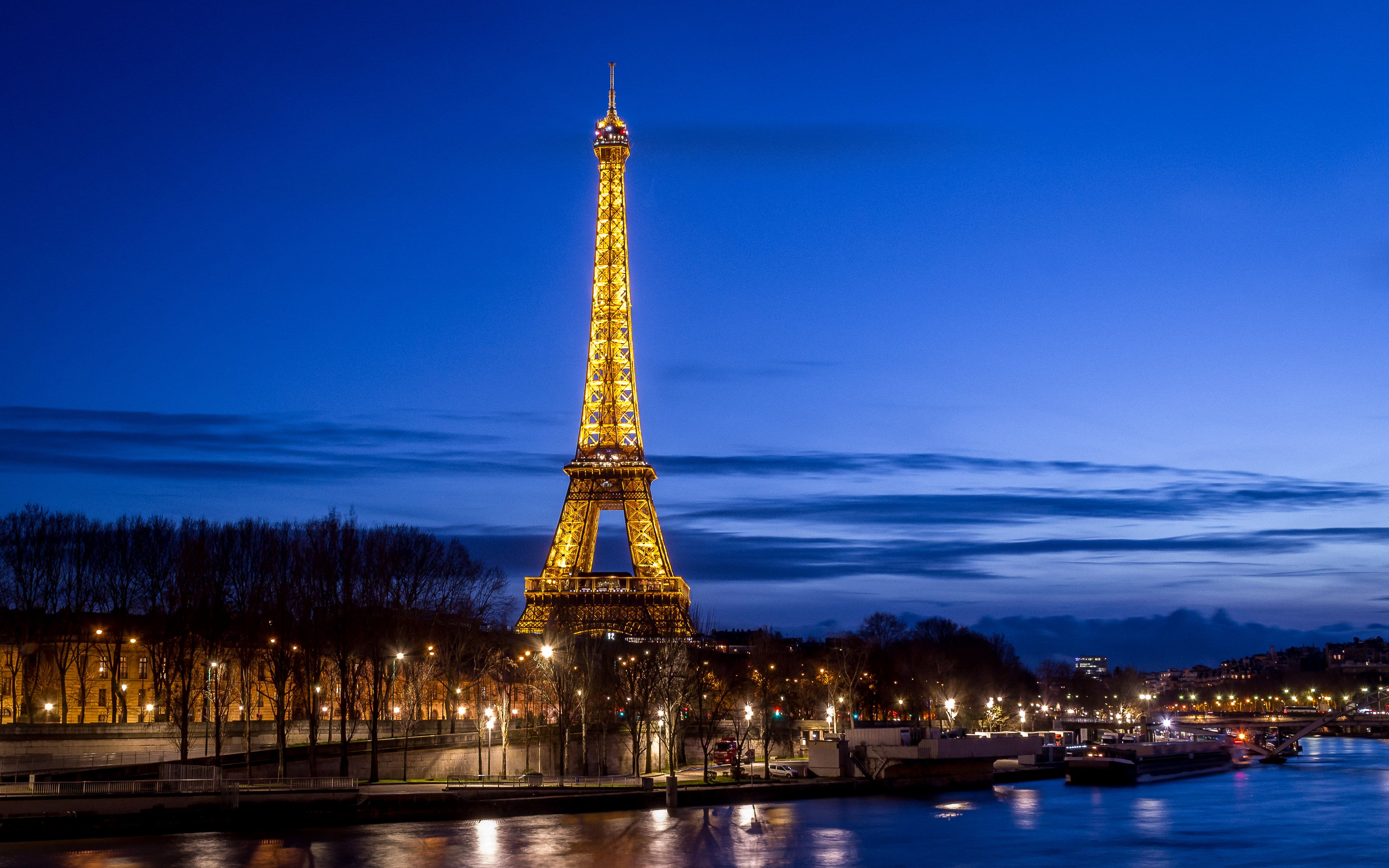 Silhouette photography of Eiffel Tower, tour eiffel HD wallpaper