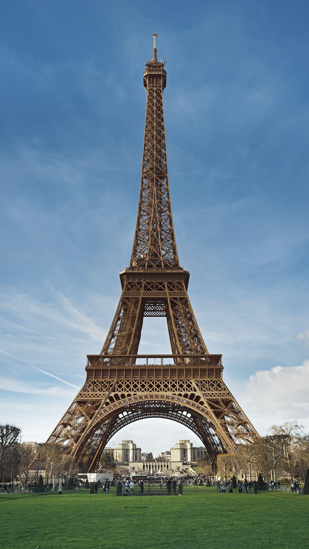 Eiffel Tower Paris France Blue Sky Android Wallpaper free download