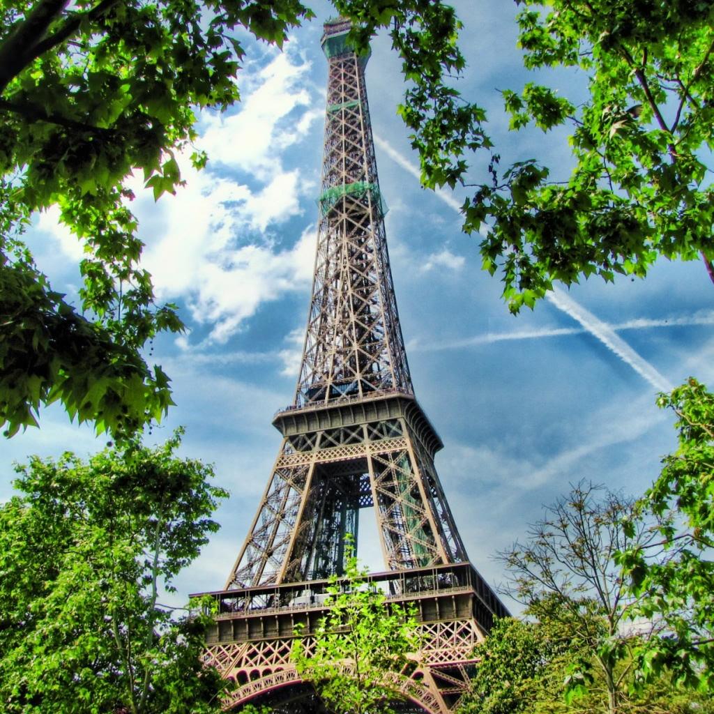 Blue Eiffel Tower Wallpaper. Desktop Background for Free HD
