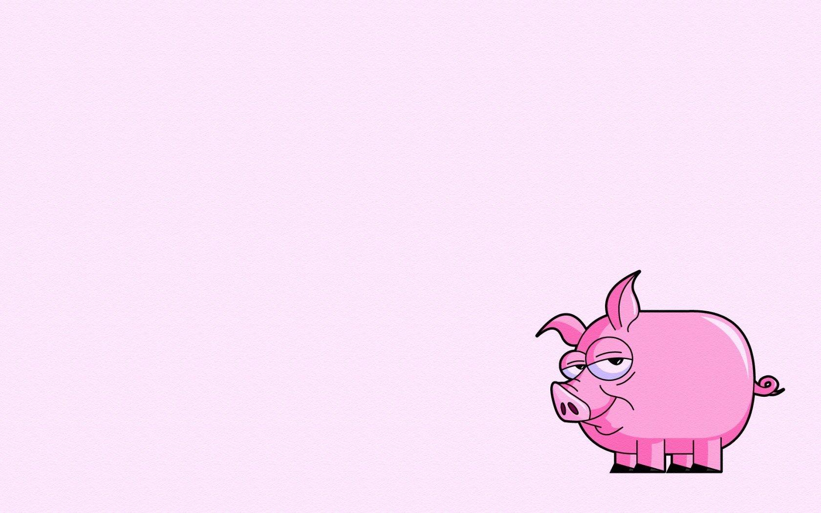 Cute Pink Cartoon Pig Backgrounds - Wallpaper Cave
