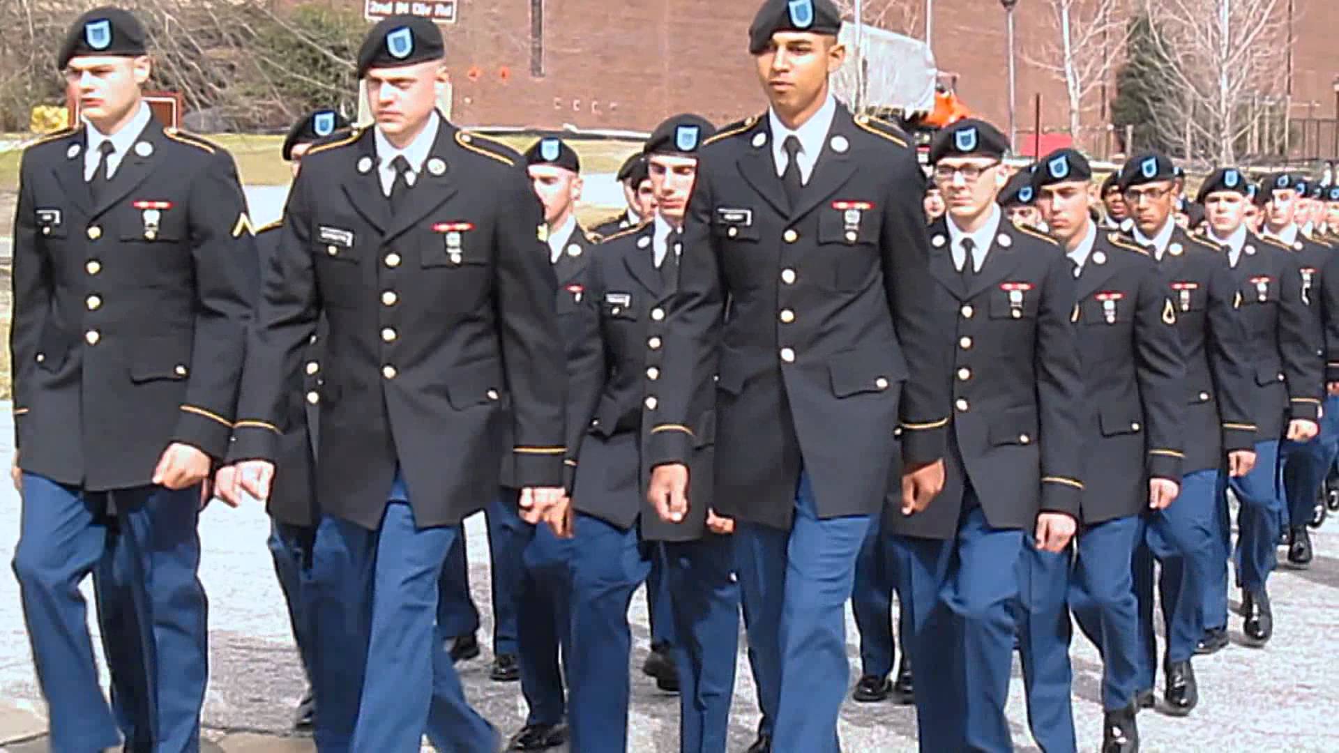Fort Benning Delta Company 1 19 Turning Blue March