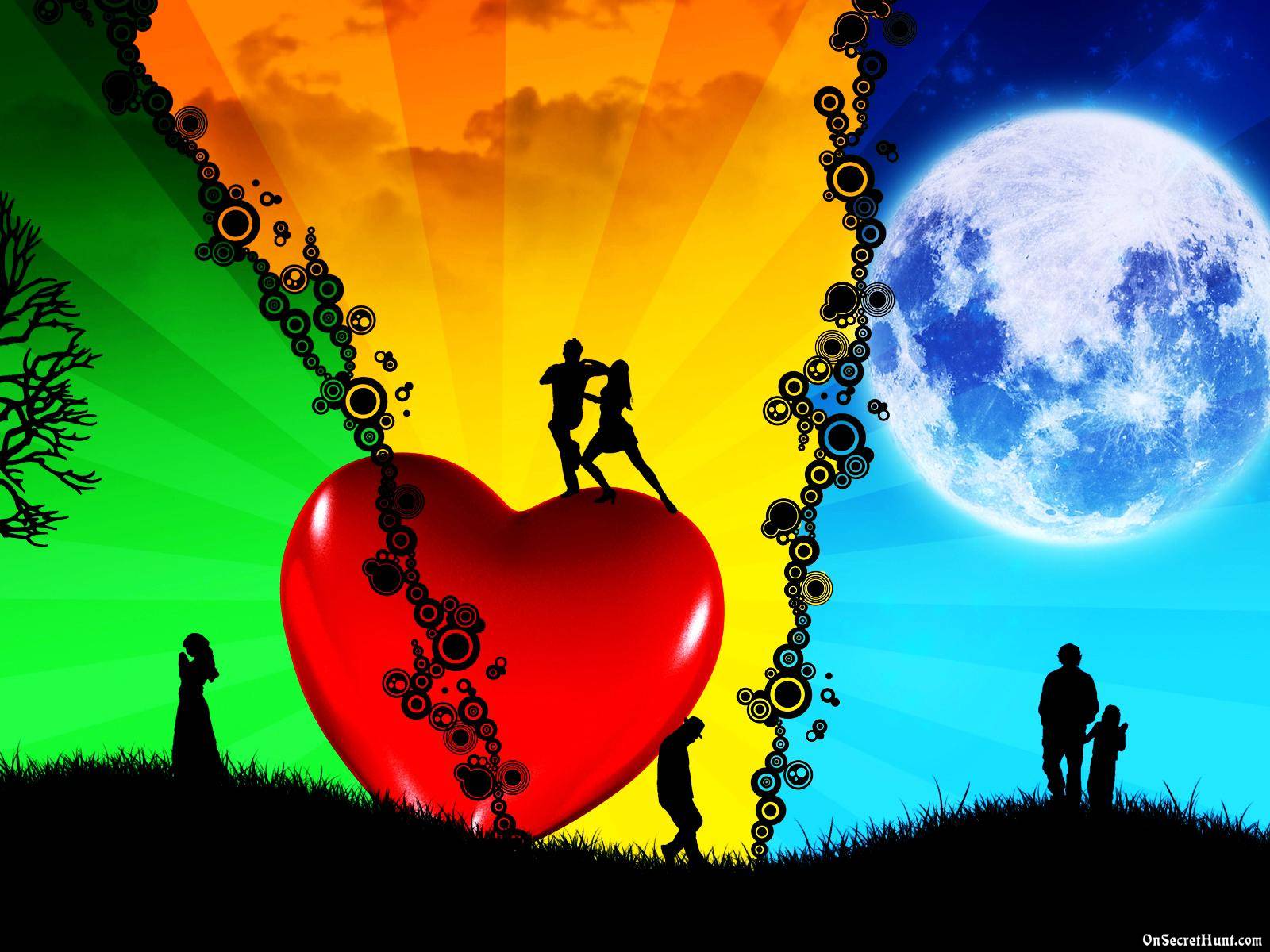 Colorful 3d Love Wallpapers Wallpaper Cave 3417