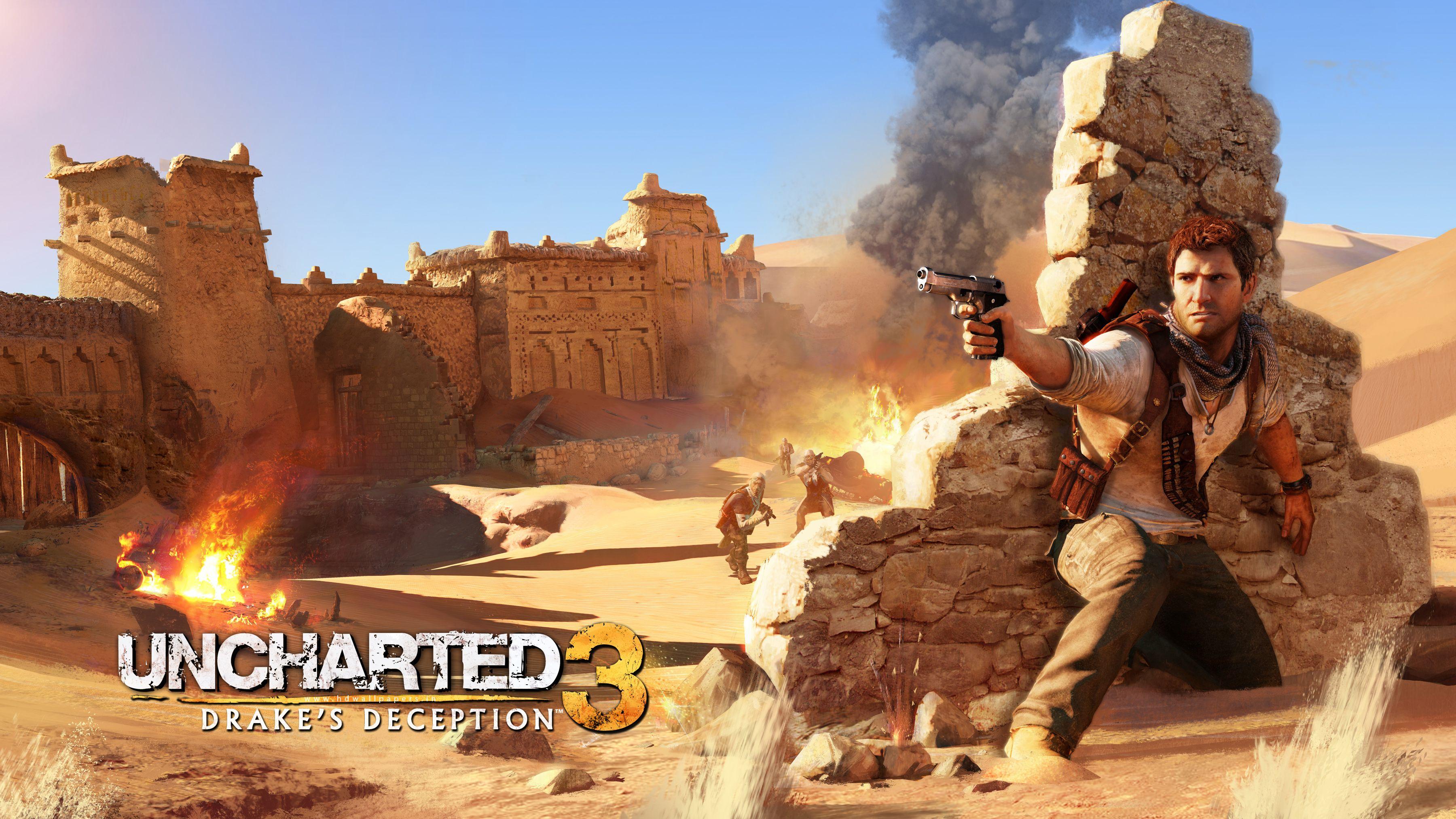Drake In Uncharted 3 HD Wallpaper Action Adventure Games Res