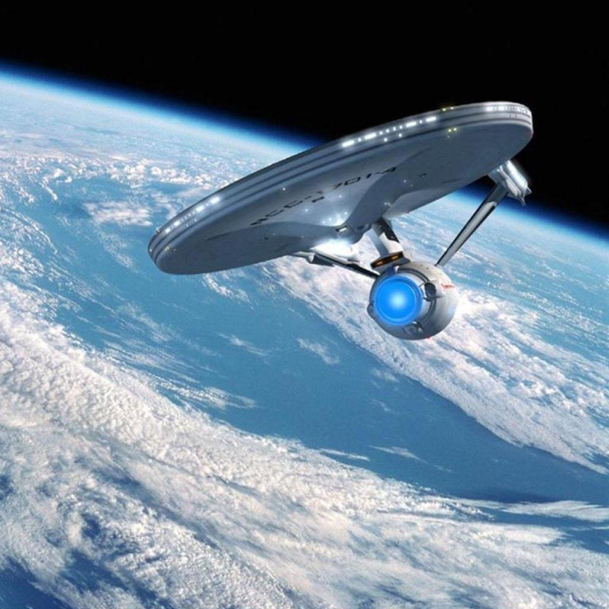 iWallpaper Enterprise spaceship Trek wallpaper. iPad