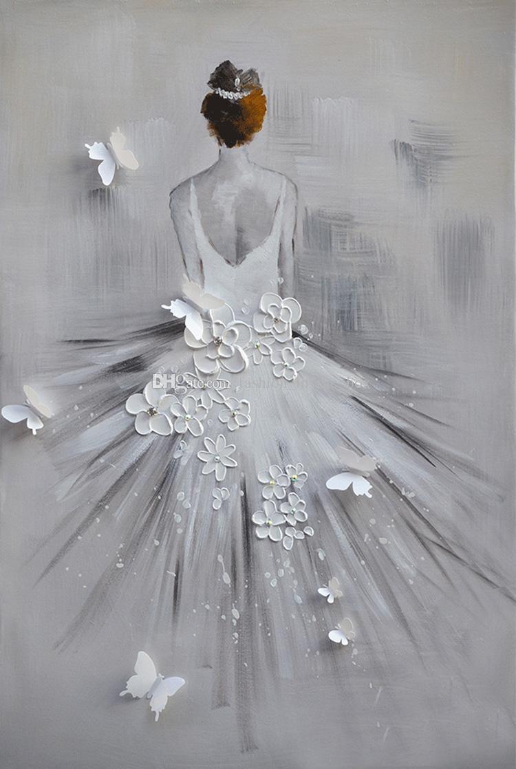 3D Elegant Wallpaper Ballet Dancer Wall Mural Custom 3D Photo