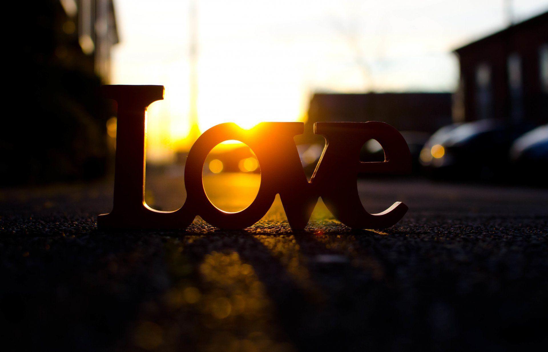 mood love letters road street sun rays sunset background wallpaper