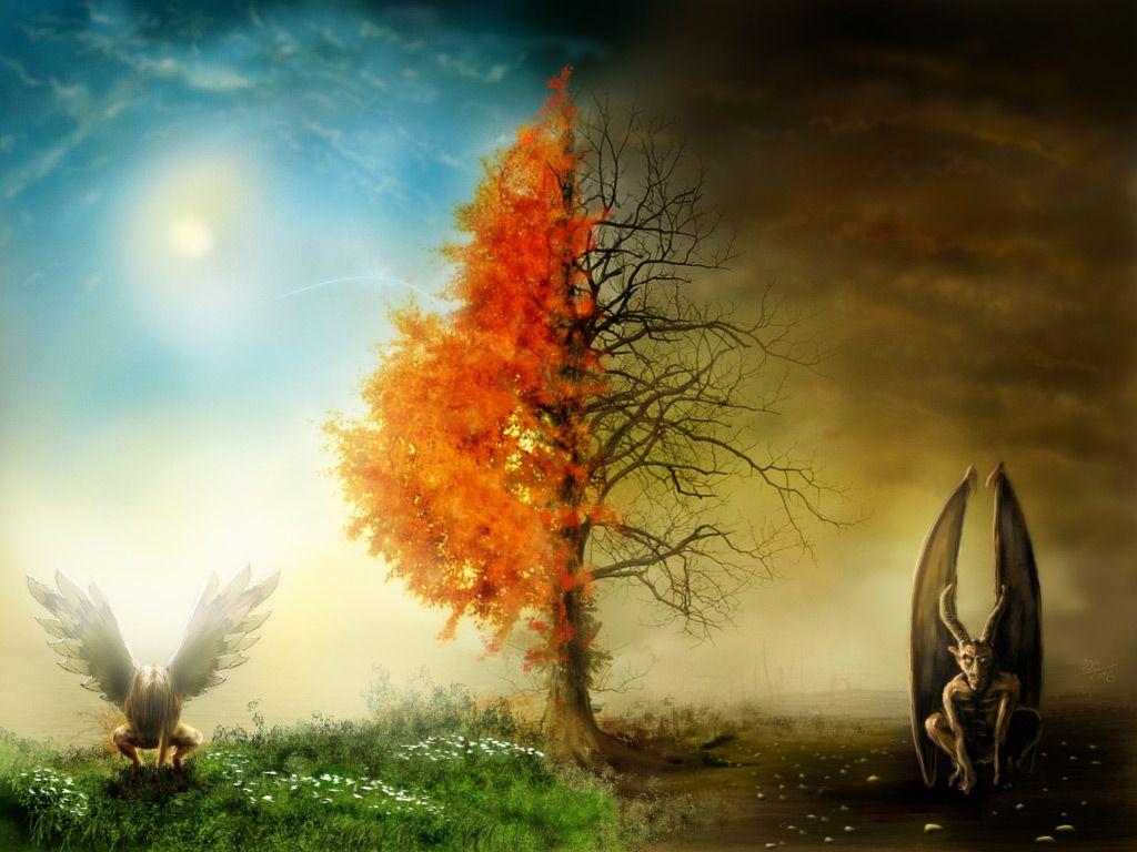 Heaven And Hell Wallpaper Backgrounds - Wallpaper Cave