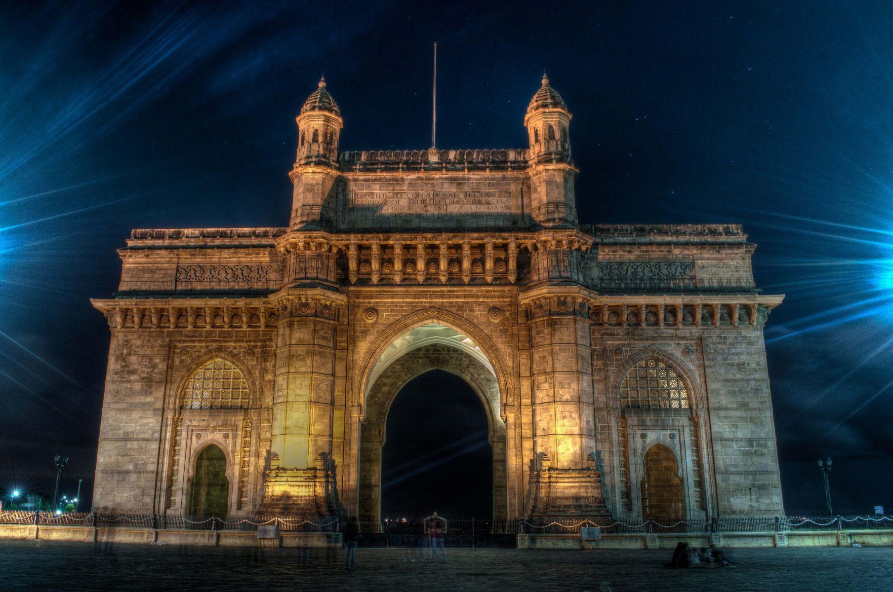 At Night Picture Of Gateway Of India. HD Travel Wallpaper For Mobile And Desktop