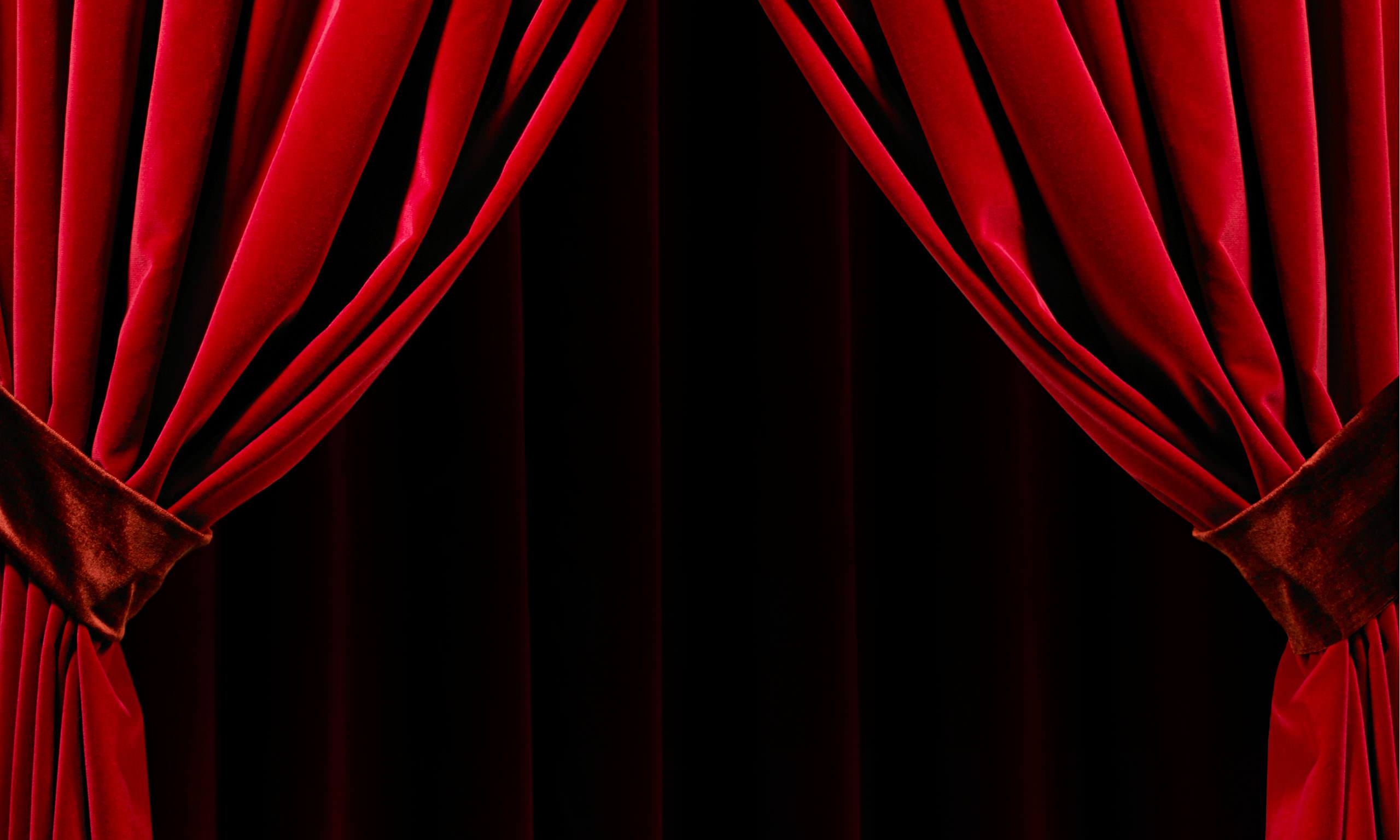 Red Curtain Background and Picture