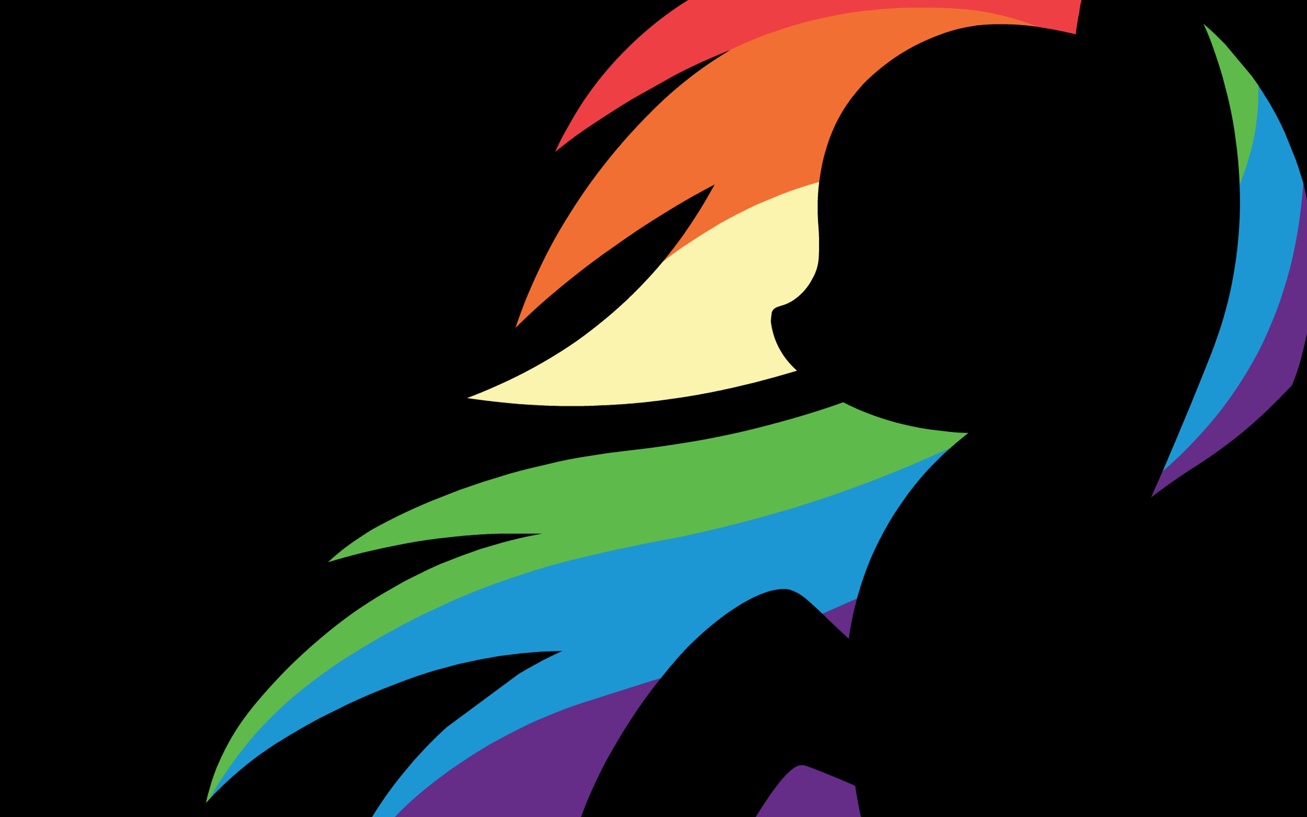 My Little Pony, Rainbow Dash, Minimalism Wallpaper HD / Desktop