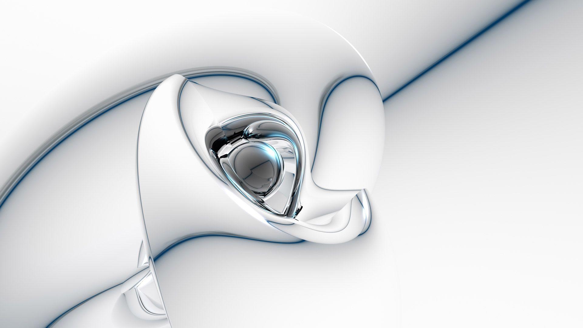 Free White HD Wallpaper 3D