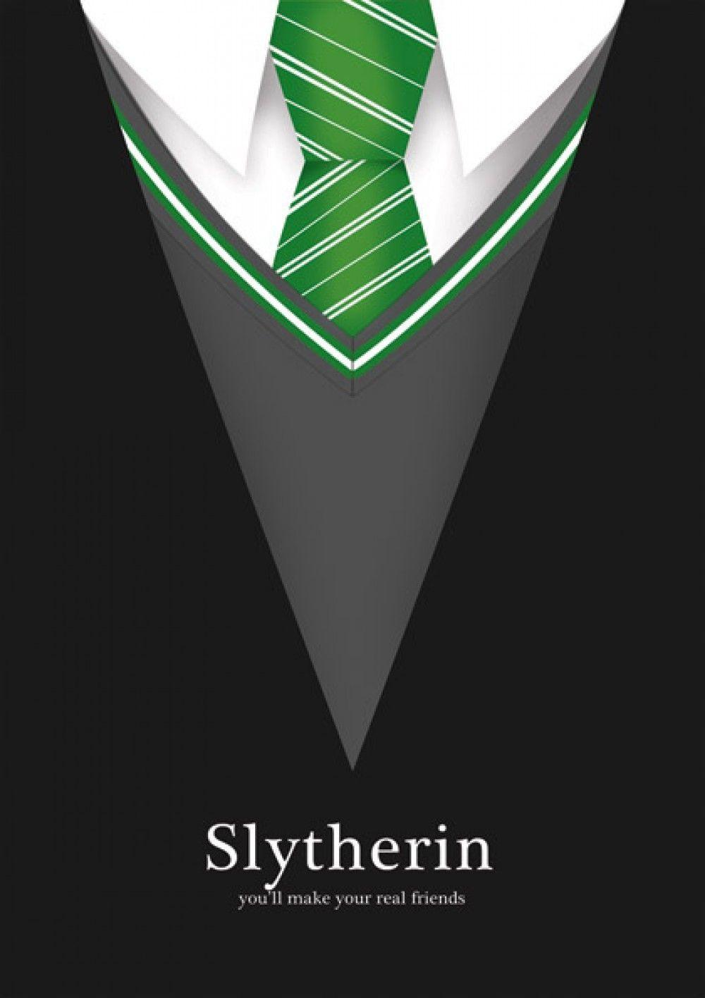 Slytherin. Posters Minimalistas. ⚡ Harry Potter Universe