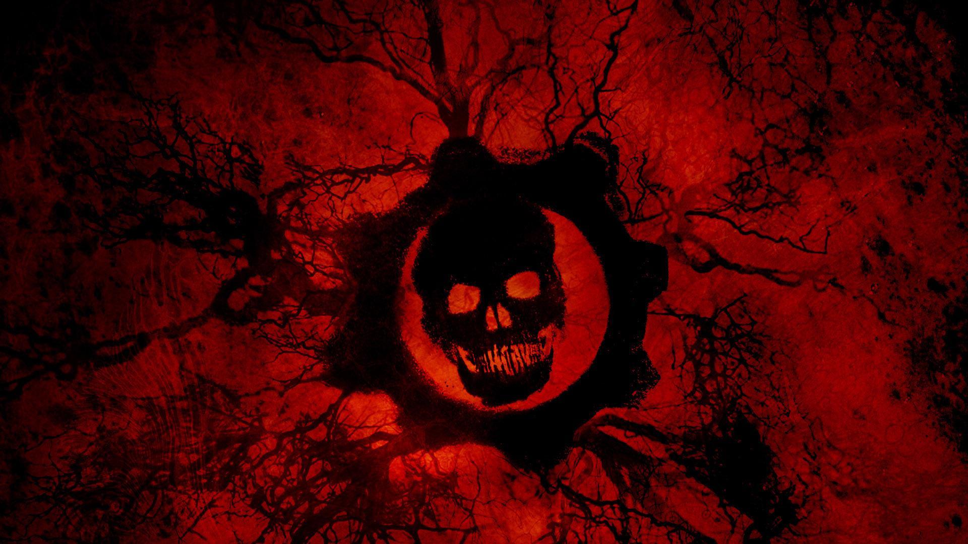 Gears of War skull HD desktop wallpaper, Widescreen