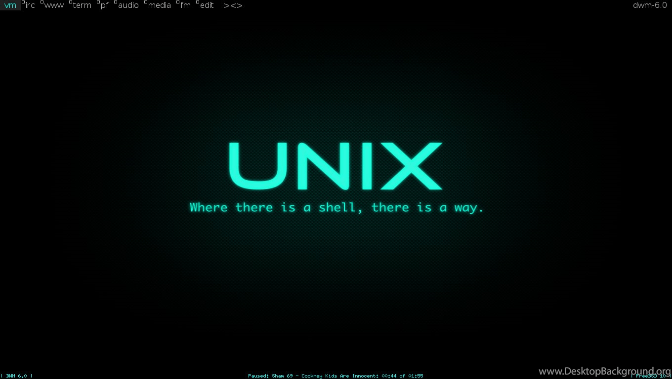 My FreeBSD 10 With DWM 6.0 Final Setup By Ipodpunker