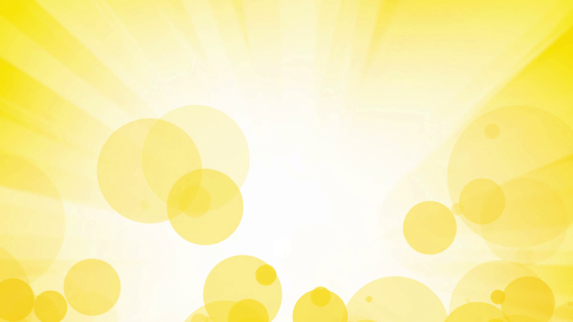 fllying yellow bubbles with rays abstract background Motion