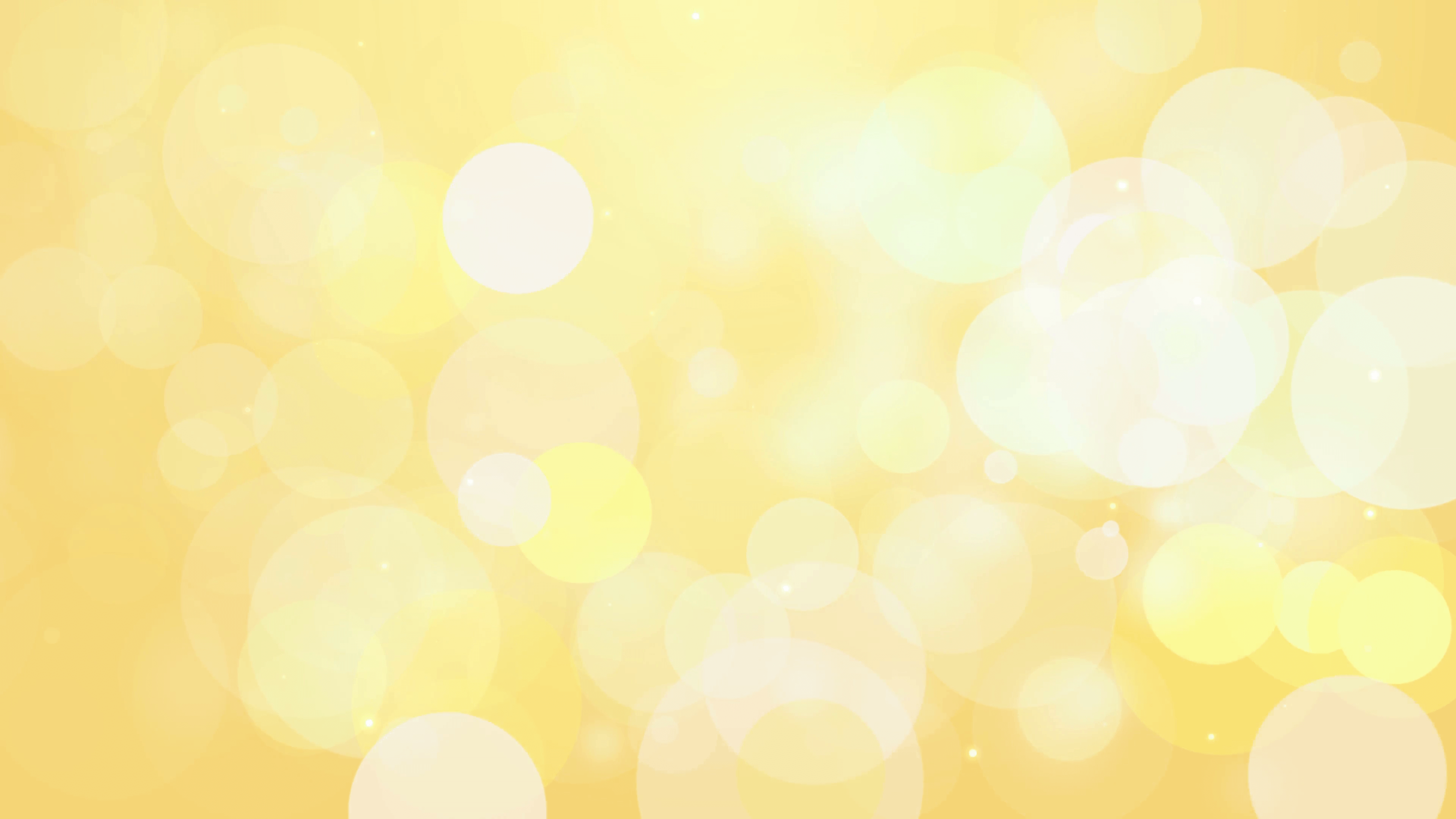 4k Clean Yellow Smooth Bokeh Animation Background Seamless Loop